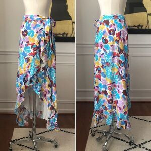 NWT Capulet Louisa Floral Wrap Ruffle Skirt S